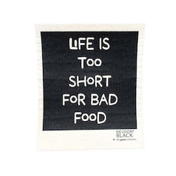 Frontpage: Swedish Dishcloth SPRUCE - Bad Food by Neudorf Black