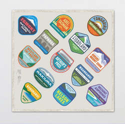 Hank: HANK - 1. NATIONAL PARKS by Glenn Jones  | Organic Cotton Handkerchief