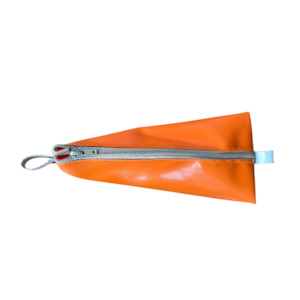 Wedge Zip Bag: Wedge Bag - Orange