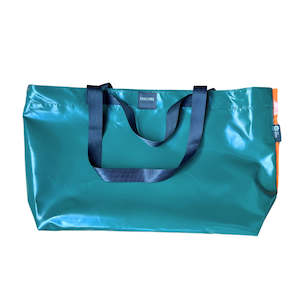 Bags: ENCORE Bag - Large Green with RED Trim