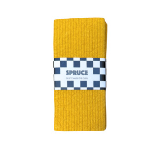 Solid Set Of Spruce: Mustard Solid Colour SPRUCE - Set of 2 Dishcloths