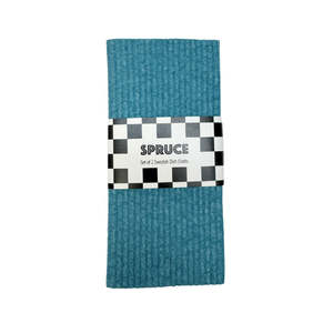 Lagoon Solid Colour SPRUCE - Set of 2 Dishcloths