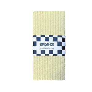 Solid Set Of Spruce: Butter Solid Colour SPRUCE - Set of 2 Dishcloths