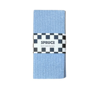 Sky Solid Colour SPRUCE - Set of 2 Dishcloths