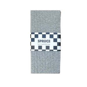 London Grey Solid Colour SPRUCE - Set of 2 Dishcloths