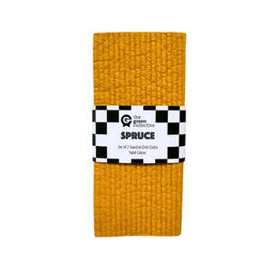 Solid Set Of Spruce: Nugget Gold Solid Colour SPRUCE - Set of 2 Dishcloths