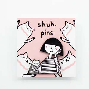 Pins Brooches: Like Owner Like Cat Pin