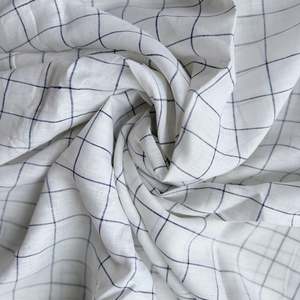 Windowpane Organic Linen Scarf / Sarong Accessory | 100% Linen | FREE Shipping
