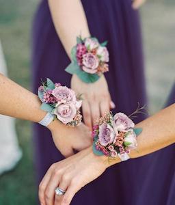 Online Wedding Flowers: Mt Aspiring Wrist corsage