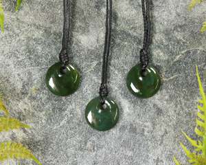 Other Jewellery Designs: NZ Greenstone XSmall Porowhita Pendant (BN156) Kawakawa Pounamu