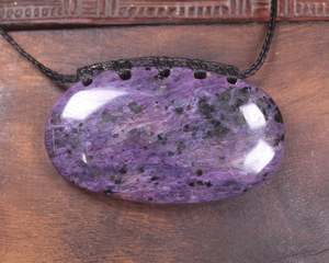 Other Jewellery Designs: Charoite Medium Kōuma Breastplate Pendant (BK867)