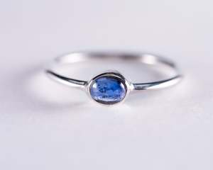 Kyanite Sterling Silver Ring US Size 8 (A035)
