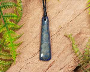 Lapis Lazuli Small Freeform Toki Pendant (BN593)