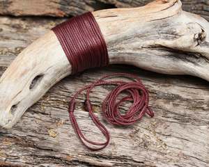 Maroon Cord - Machine plaited