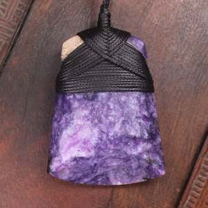 Charoite Small Toki Pendant (BP707)