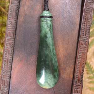Other Jewellery Designs: NZ Greenstone Large Mere Pendant (BM288) Flower Jade Pounamu