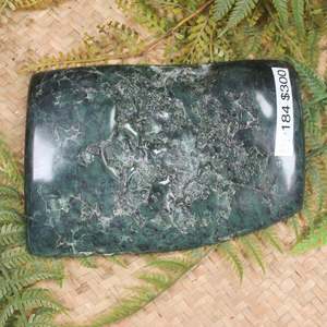 NZ Serpentine Freeform Touchstone Sculpture (BP184)