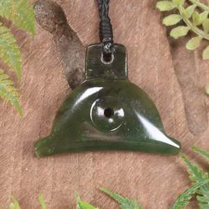 Other Jewellery Designs: NZ Greenstone Shepard Dog Whistle Pendant (BP953) Rimu Pounamu
