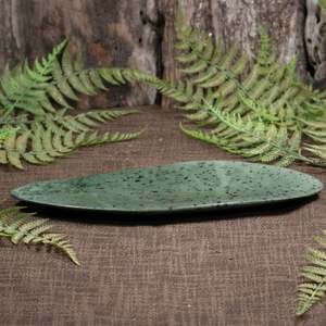 Pounamu Sculptures Touchstones: NZ Greenstone Bowl (BX231) Hapopo Pounamu