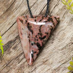 NZ Cinnabar XSmall Niho Taniwha Tooth Pendant (AK271)