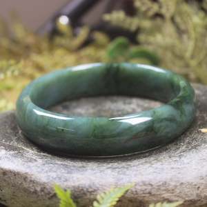 NZ Greenstone Bangle 63mm (BT551) Hapopo Pounamu