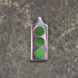 NZ Greenstone XSmall Sterling Silver Pendant (BW714) Hapopo Pounamu