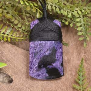 Charoite Small Toki Pendant (CB286)