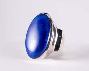 Lapis Lazuli Sterling Silver Ring S8 (S617)