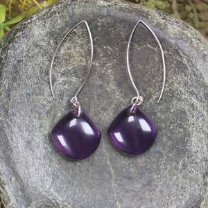 Amethyst Sterling Silver Earrings (S240)