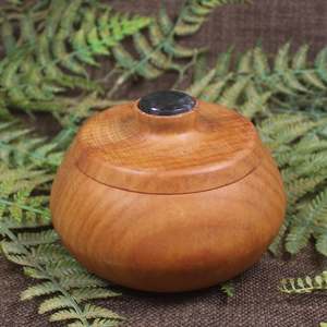 Moss Agate NZ Wood Container (CC069)