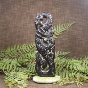 NZ Wood Manaia Sculpture (CC228)