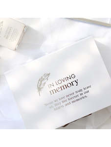Splosh In Loving Memory Keepsafe Box