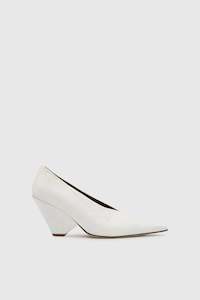 Womens Footwear: Rhys Pump | White