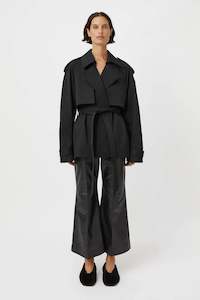 Womens Outerwear: Burdock Trench Jacket | Black