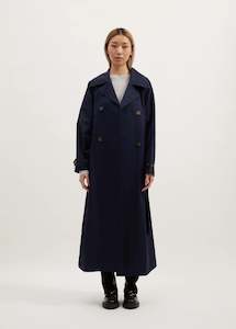 Womens Outerwear: Jones Trench | Ink