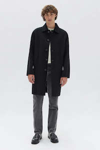 Mens Outerwear: Dalton Wool Coat | Black