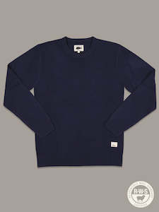 Mens Outerwear: Merino Sea Crew | Navy