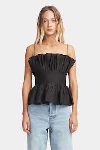 Hansen Gretel: HANSEN & GRETEL Irvine Top | Black