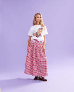 Skirts: RUBY Trulli Skirt | Red Lilac Tartan