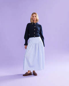 RUBY Trulli Skirt | Blue Stripe