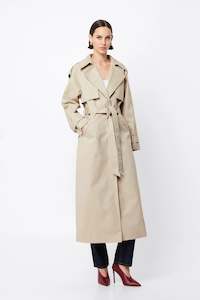 MOSSMAN Franklin Trench Coat | Natural