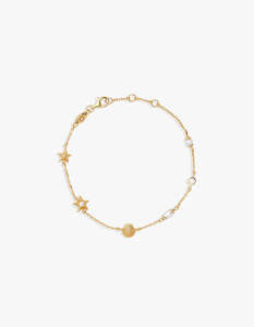 By Charlotte: BY CHARLOTTE Ocean Dreaming Bracelet | 18k Gold Vermeil