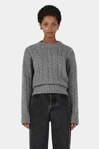 HANSEN & GRETEL Stevie Knit Jumper | Grey Marle