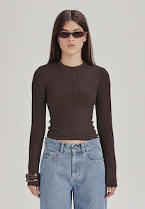 Womens Commoners: COMMONERS Reverse Long Sleeve | Cola