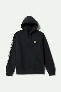 New Mens: BRIXTON Woodburn Label Hoodie |
