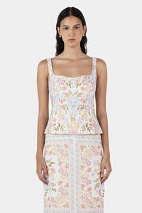 Hansen Gretel: HANSEN Ellie Linen Top | Vanilla Keepsake