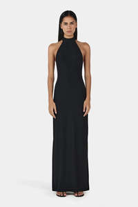 OWNLEY Turlington Maxi Dress | Black