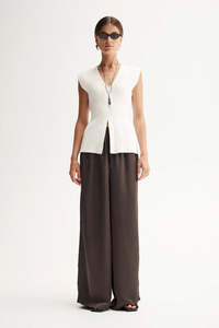 ELKA COLLECTIVE Santori Knit Top | White