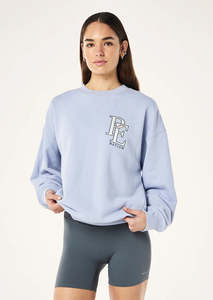P.E NATION Summit Sweater | Heather Blue