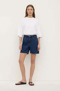 Women S Pants Denim: ASSEMBLY LABEL Mid Rise Vintage Denim Short | Heritage Blue